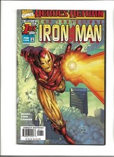 Homem de Ferro #1 (Marvel Comics fevereiro de 1998) VF Heroes Return, usado comprar usado Homem de Ferro #1 (Marvel Comics fevereiro de 1998) VF Heroes Return, usado comprar usado  Enviando para Brazil