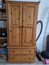 Pine wood wardrobe for sale  LONDON
