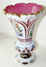 Vase overlay verrerie d'occasion  Arronville