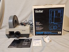 Usado, Projetor deslizante Vivitar 3000AF foco automático 100 com bandeja rotativa deslizante e controle remoto comprar usado  Enviando para Brazil