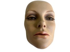 Manequim cabeça olhos realistas multiuso abertura traseira display rosto feminino estranho comprar usado  Enviando para Brazil