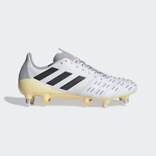 Botas de Rugby Adidas Predator Malice Control SG Masculinas / Branco Cinza / RRP £180, usado comprar usado  Enviando para Brazil