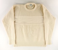 Suéter masculino creme Izod Lacoste vintage anos 80 malha grande jacaré 100% lã G RARO comprar usado Suéter masculino creme Izod Lacoste vintage anos 80 malha grande jacaré 100% lã G RARO comprar usado  Enviando para Brazil