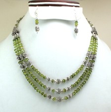 Usado, Colar Peridoto Natural Pedra Preciosa Feito à Mão Pedra Semi Preciosa Joia com Contas comprar usado  Enviando para Brazil