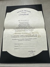 RELÓGIO FRANCK MULLER CERTIFICADO ABERTO COM PORTA-DOCUMENTOS CARTEIRA COURO PRETO comprar usado  Enviando para Brazil