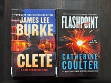 Set of 2 LP Novels "Flashpoint"-Catherine Coulter/"Clete"-James Lee Burke HC '24 comprar usado  Enviando para Brazil