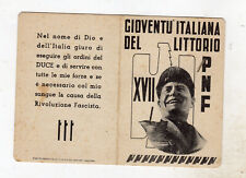 Tessera xvii 1939 usato  Lendinara