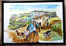 Watercolor provence chevrier d'occasion  Expédié en Belgium