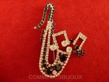 Broche saxophone pavé d'occasion  Paris III