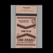 Matchbook cover casa for sale  Raymond