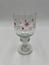 Copo de vidro vintage, flocos de neve Coca-Cola, 7", usado comprar usado  Enviando para Brazil