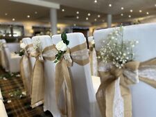 Lace hessian burlap for sale  PORTHCAWL