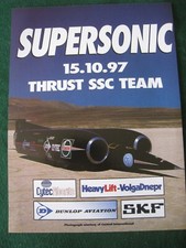 Supersonic 15.10.97 thrust for sale  BRISTOL