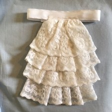 Jabot cravat white for sale  MARKET HARBOROUGH