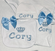 Personalised embroidered baby for sale  UK