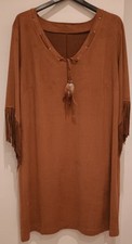 Kleid wildleder imitat gebraucht kaufen  Berlin