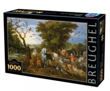 Używany, Puzzle 1000 Brueghel, Wejście zwierząt Arka Noego na sprzedaż  PL