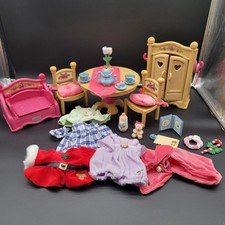 Usado, Conjuntos de móveis vintage Fisher Price Briarberry Collection cadeira de mesa guarda-roupa cama comprar usado  Enviando para Brazil