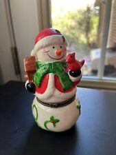 Snowman cardinal container for sale  Burlington