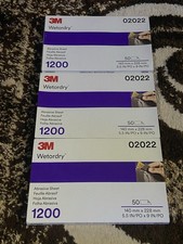 Lixa folha abrasiva Wetordry 3m 02022 (1200) grão 50 folhas (3) caixas no total comprar usado  Enviando para Brazil