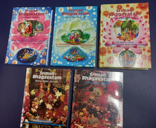 Srimad Bhagavatam 1st+2nd Canto 5 HC Volumes Hinduism Hare Krishna Like New comprar usado  Enviando para Brazil