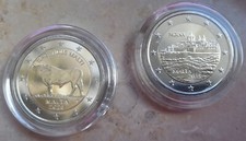 MALTE  2025  2 x  2€  Le Bœuf Maltais  &  Mdina   sous capsules d'origine  na sprzedaż  Wysyłka do Poland