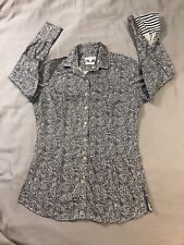 Camisa Dudalina Feminina 42 Preta Branca Ferro Fácil Manga Longa comprar usado  Enviando para Brazil