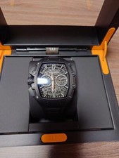 Relógio de pulso masculino suíço WELDER quartzo pulseira de borracha preta com caixa original comprar usado  Enviando para Brazil