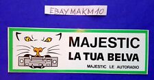 Adesivo vintage majestic usato  Italia
