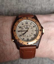 Vintage Timex Indiglo Relógio Couro Camelo Testado Funcionando comprar usado  Enviando para Brazil