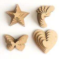 Wooden mdf shapes for sale  LEICESTER