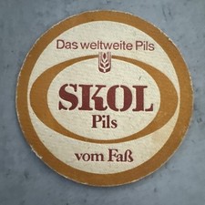 Usado, Bierdeckel Coaster Beermat Skol #1056# comprar usado  Enviando para Brazil