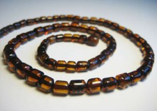 Elegante colar de âmbar báltico conhaque natural feito à mão pedra preciosa 50 cm!!! comprar usado  Enviando para Brazil