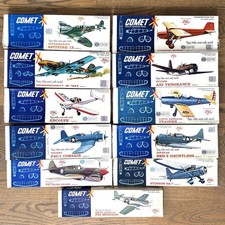 11 peças COMET Balsa Wood Model Airplane Kits Aeronaves 17,5"-25" VINTAGE! comprar usado  Enviando para Brazil