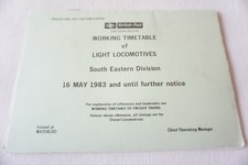 1983 working timetable for sale  WATFORD