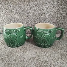 Green coronation mug for sale Green coronation mug for sale  RIPLEY