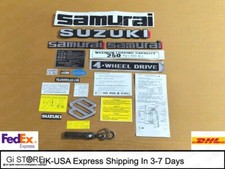 CONJUNTO COMPLETO DE EMBLEMAS E DECALQUES SUZUKI SAMURAI (Preto) comprar usado  Enviando para Brazil