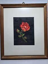 Quadro uncinetto fiore usato  Chiavari