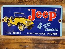 Vintage jeep porcelain for sale  Shavertown