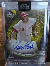Johnny Bench 2022 Topps Chrome ouro preto mini diamante autógrafo 42/50 comprar usado Johnny Bench 2022 Topps Chrome ouro preto mini diamante autógrafo 42/50 comprar usado  Enviando para Brazil
