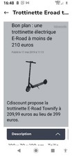 Trottinette eroad tonify d'occasion  Maury