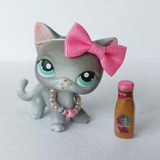 Colar LITTLEST PET SHOP LPS #126 Autêntico Cinza Cinza Cabelo Curto Gato Olhos Teal comprar usado  Enviando para Brazil