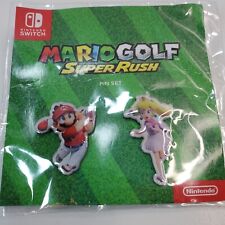 Używany, Mario Golf Super Rush Pin Set Gamestop Exclusive Preorder Bonus Mario & Peach na sprzedaż  Wysyłka do Poland