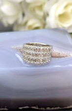 Bague bandeau blanc d'occasion  Les Mureaux
