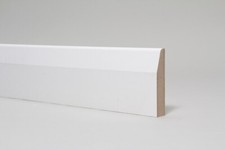Usado, Rodapé branco com primer MDF chanfrado 94 x 18 x 2700 mm comprar usado  Enviando para Brazil