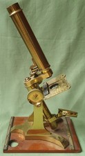 Antique brass microscope for sale  NEWTON ABBOT