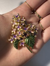 Broche lilas verte d'occasion  Andernos-les-Bains