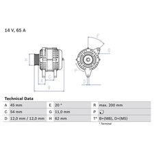 Bosch lichtmaschine fiat gebraucht kaufen  Idar-Oberstein