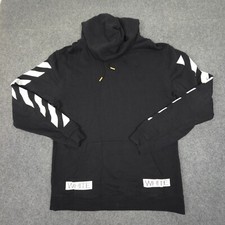 Usado, Moletom com capuz Off White masculino GRANDE preto Virgil Abloh diagonal algodão tamanho XL comprar usado  Enviando para Brazil