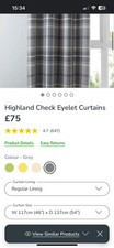 Dunelm highland check for sale  LUTON